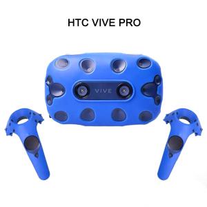 HTC 바이브 프로 헤드셋용 땀 방지 실리콘 컨트롤러 커버 vr 헤드셋 보호 헬멧 충격 쉘 게임 액세서리