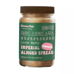 [그린너트] 임페리얼 아몬드스프레드 스무스 100%, 대용량 400g
