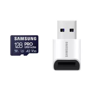 삼성전자 마이크로SD 메모리카드 PRO Ultimate + 리더기 128GB MB-MY128SB/WW EL