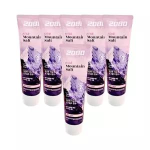 애경 2080 퓨어마운티 핑크 솔트 치약 마일드 민트향 120g 6개