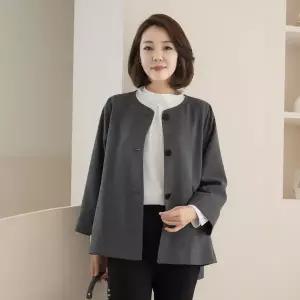 [마담4060]엄마옷 마담4060 노카라언발란스 엄마들옷자켓-RJK2503004-