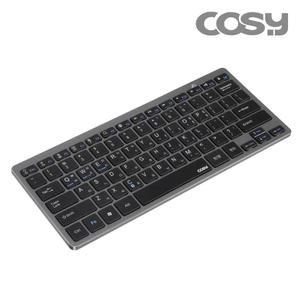 COSY 슬림 블루투스 키보드 (그레이) 노트북 태블릿 아이패드 갤럭시탭 스마트폰 무선키보드 (블루투스5.0 연결)
