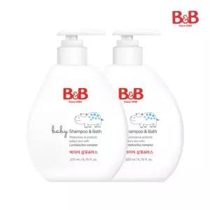 비앤비 베이비 샴푸바스 200ml  2개입
