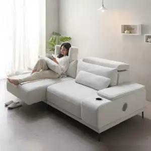 에보니아 알토 모션 슬라이딩 리클라이너 쇼파 3인용 아쿠아스웨이드텍스 고급형