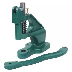 초록 단추 기구 가시도트 아일렛 수동 펀칭기계 금속몰드 프레스 기계