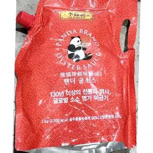 이금기 팬더 굴소스 스파우트팩 2Kg/파우치/굴/소스/대용량/중화/깊은맛/다용도/요리/조리용/액상/만능