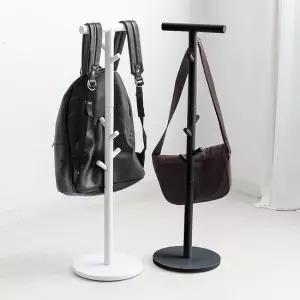 원목 스탠드 가방걸이