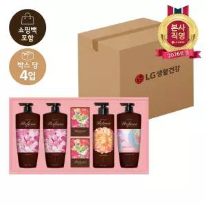 LG설선물세트 샴푸바디 프리미엄 퍼퓸컬렉션 x 4개