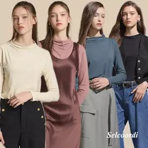 [Selcoordi] 셀코디 코튼모달 티블라우스 4종
