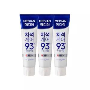 메디안 치석케어 화이트 치약 120g x3개
