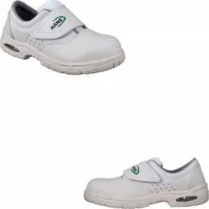 크린룸 건설 마감 밸크로 작업 신발 4인치 화이트