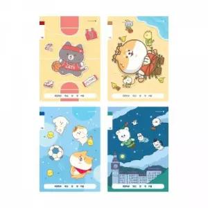 (10권)초등학생 1-2학년 17줄 노트 A 줄공책