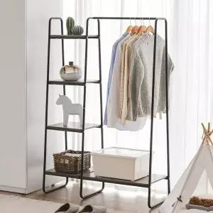 [아이리스] 스탠드 철제 옷걸이 선반 행거 PI-B3