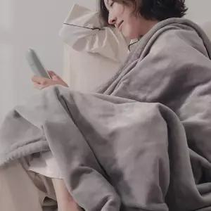 [내일도착] [9시간 온열] 허그밍 극세사 전기담요 이불 사무실 캠핑 발열 온열담요 열선 전자 1인용