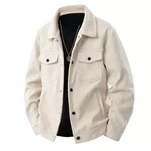 [위즈아이]남성 여름 남성 코듀로이 셔츠형 자켓 빅사이즈 골덴 캐쥬얼 아우터 WI232J
