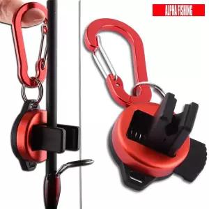 카라비너 장착 로드클립 휴대용 로드홀더 루어 낚싯대 보호 거치대 마찰 방지