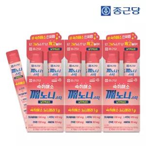 종근당 깨노니 숙취해소 젤리 스틱 납작복숭아맛 10포 3박스 / 헛개나무 노니 타우린 밀크씨슬