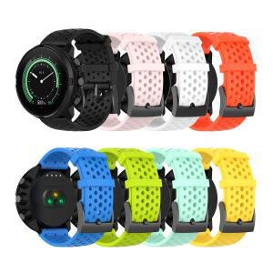 Suunto 9 Baro 시계 밴드 용 24mm 통기성 실리콘 스트랩 D5 Spartan 스포츠 손목 HR 시계줄