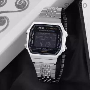 [카시오] ABL-100WE-1B 빈티지 올블랙 사각 블루투스 남자 메탈 시계 d