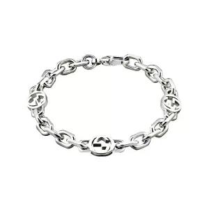 구찌 YBA620798002 (620798 J8400 8106) 인터로킹G 실버 팔찌