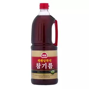사조해표 재래압착식 참기름 대용량 업소용 1.8L, 8개