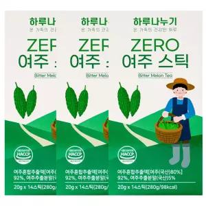 하루나누기 ZERO 여주스틱 여주즙 20gX14포 3박스