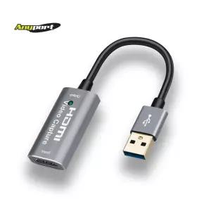 애니포트 AP-HDC4K USB 3.0 TO HDMI 4K 60Hz HDMI 캡쳐카드 C타입 젠더 포함