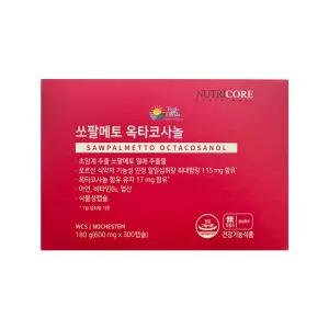 뉴트리코어 NCS 쏘팔메토 옥타코사놀 600mg x 300캡슐