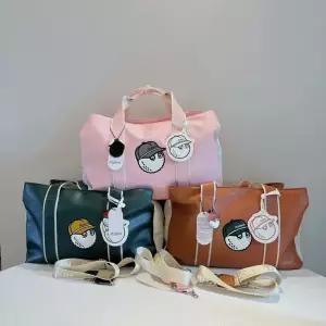 남녀공용 여행용 골프 보스턴백 PU 다용도 수납 어?끈