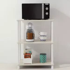 수납선반 다용도 진열장 선반장 600 3단 주방선반 거실선반 책장 전자레인지장 와이드선반 2단선반