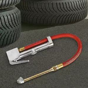 에어호스 90 국산 차량용공기주입기 타이어게이지 자동차공기압체크 바람넣 는기계 센서용품강력