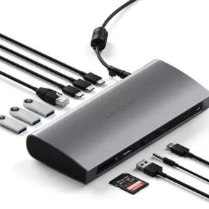 사테치 썬더볼트 4 허브 멀티포트 스테이션 도킹 독 2in