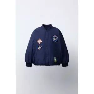 국내배송 ZARA 자라 아동 키즈 주니어 MICKEY MOUSE ⓒ DISNEY 패치 봄버 재킷 블루 8614542400 1718281