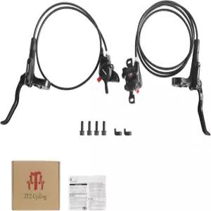 Zmgdrm MT200 MTB 유압 디스크 브레이크 세트 왼쪽 전면 800mm 오른쪽 후면 1550mm 산악 자전거 2 피스톤