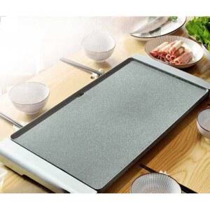 멀티쿠커 전기 그릴 생선구이팬 초대형 고기 구이기 화이트 연기없는그릴 냄비 25cm