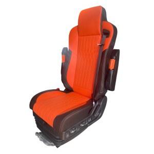 덤프트럭 에어시트 가죽 커버 덤프 화물차의자 트럭 검정 암레스트 에어안장 차량 등받이