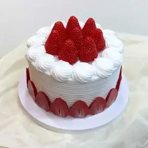생크림 딸기 장식 모조 케익 웨딩 돌잔치 생일 파티 포토존 촬영 소품