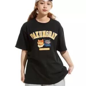 매장정품 CREAM SODA LAB 크림소다랩 피엔지 로고 반팔티 블랙 CDZK10S048 1121103