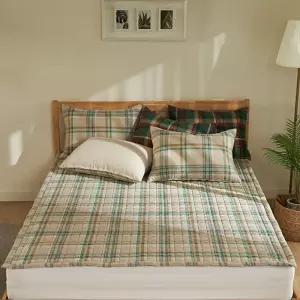 피노키오 체크 마이크로워셔 카페트 SS베이지 단품사계절이불패드 추천 차렵 1인용 매카 SS 두꺼운