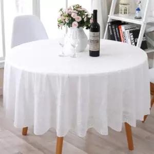 모던 레이스 카페 인테리어 협탁보 식탁보 레스토랑 식탁 흰색 방수 원형 사각 매트 화이트