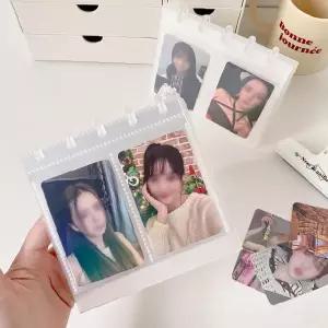 탁상용 미니 사진앨범 3인치 스탠드형 포토북 포카 수납 바인더 속지 추가형