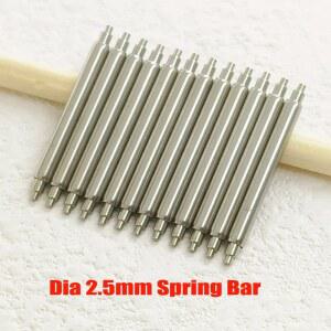 직경 2.5mm 스트랩 스프링 바 20mm 22mm 밴드 링크 핀 시계에 1.0mm 남성용 스트리트 팁 SKX007 시리즈 SKX009 다이브 적합