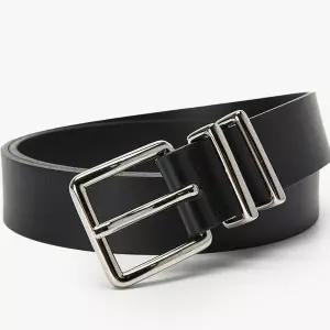 [하프클럽/에스티코]STCO 세이브존04 사각비죠 캐쥬얼 벨트 블랙 1BE24574