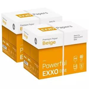 [엑소]엑소베이지 A4 미색 복사용지(A4용지) 80g 2BOX(5000매)