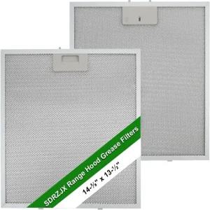 SDRZJX 2팩 레인지 후드 그리스 필터 14-3/8 X 13-1/2 인치 Vissani 30인치 피라미드 월 마운트 5겹