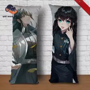 귀멸의 칼날 무이치로 롱쿠션 바디필로우 베개솜+커버 기유 미츠리 네즈코 피규어