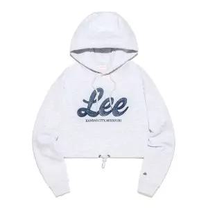 리 LEE 우먼 유니온 러닝 스티치 크롭 후드 라이트 그레이 LE2401HD60LG 202248