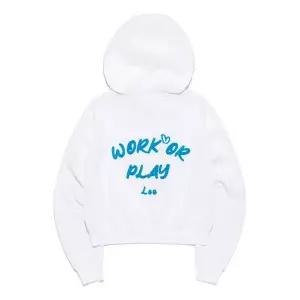 리 LEE 우먼 체인 자수 크롭 후드 화이트 LE2401HD61WH 202587