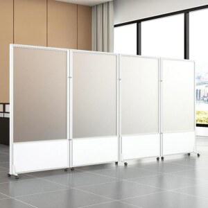 사무실 이동식 파티션 접이식 분리 반투명 가림막 바퀴 공간 책상 칸막이벽 스크린