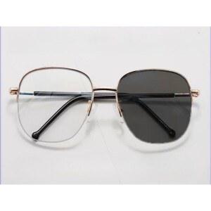 블루라이트 스마트줌안경 원거리 돋보기 100도 블랙프레임안티블루 변색 원근양용 다초점안경